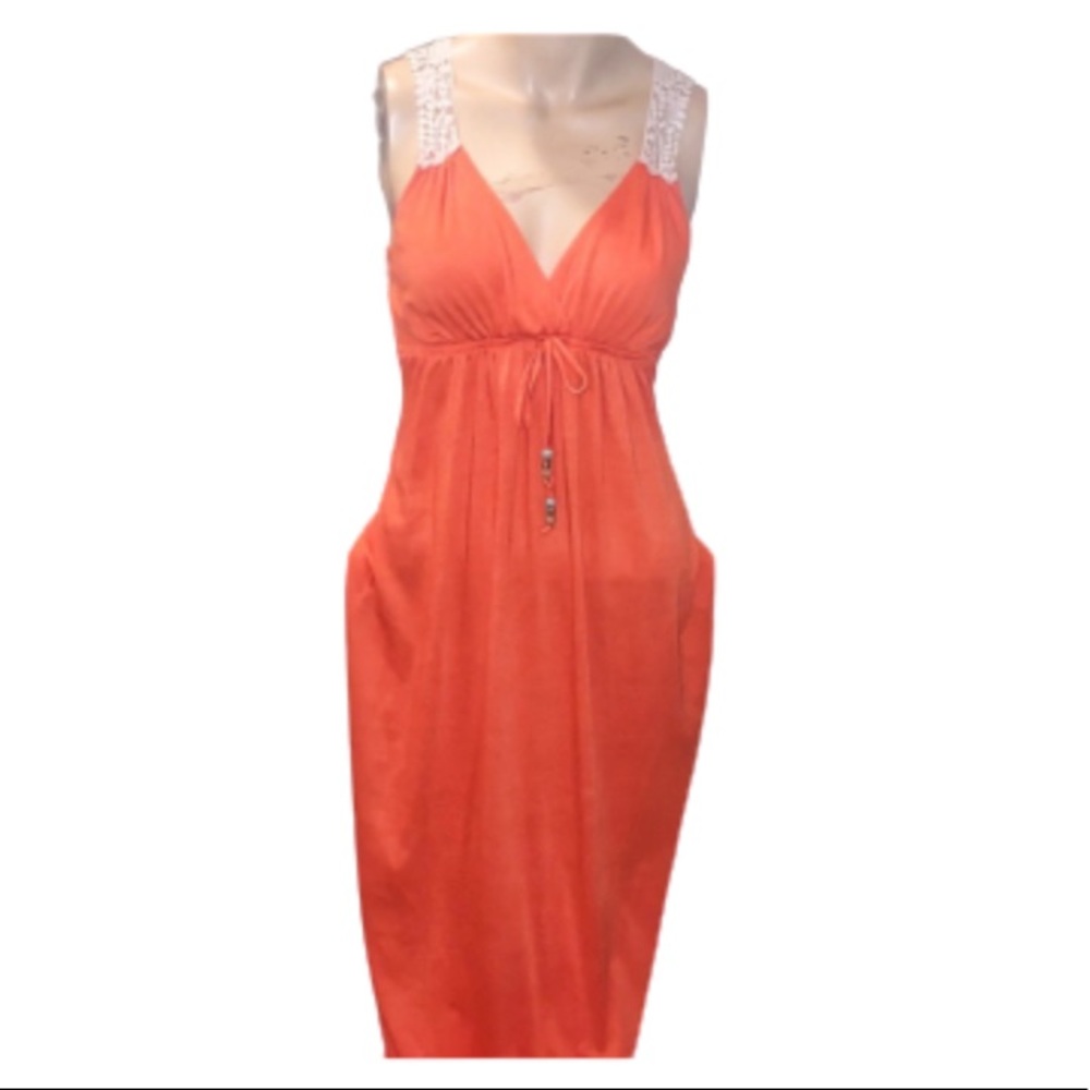 Gianni Bini Coral Maxi Sleeveless Dress